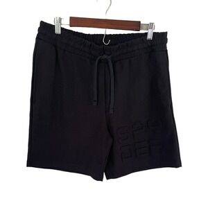 Spyder Men's Black Lounge Activewear Sweat Shorts Pockets Logo Large New‎